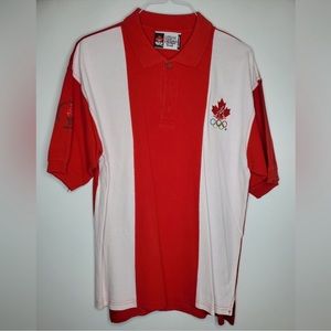 Vtg 1996 Champion Centennial Olympic Games Atlanta 90s Canadian Polo Shirt XXL